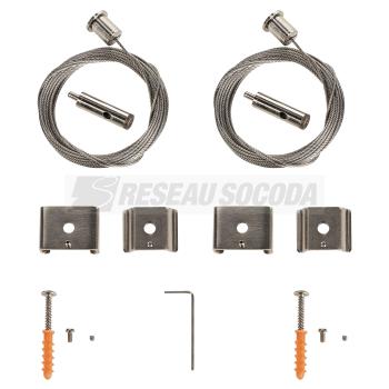  Suspension plafond pour rails 
