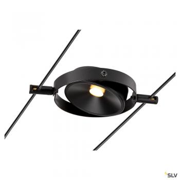  DURNO, spot cble tendu, noir 