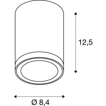  ENOLA, plafonnier, rond, S 