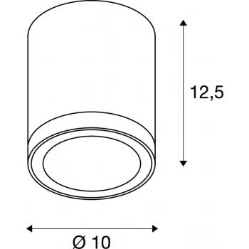  ENOLA, plafonnier, rond, M 
