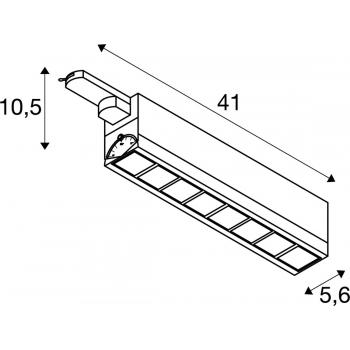  SIGHT MOVE, spot pour rail 3 a 