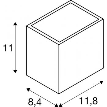  SITRA CUBE  S blanc LED 6,2W 