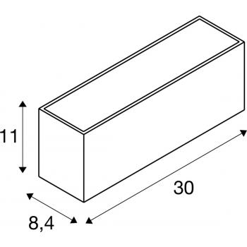  SITRA CUBE  L anthr LED 24W 