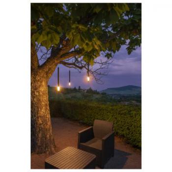  TAHA lampe 2700K IP65 noir 