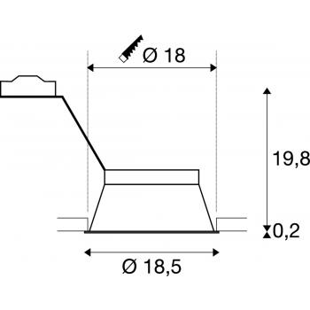 HORN-T QPAR111 blanc GU10 75W 