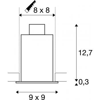  KADUX QPAR51 GU10 blanc 50W 