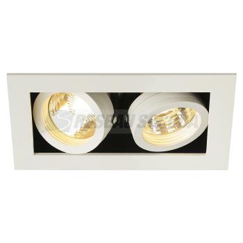  KADUX QPAR51 GU10 blanc 2x50W 