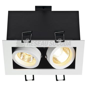  KADUX QPAR51 GU10 blanc 2x50W 