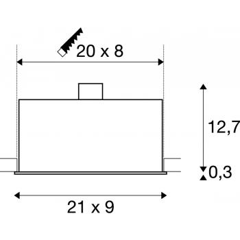  KADUX QPAR51 GU10 blanc 3x50W 