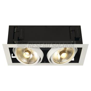  KADUX QPAR111 blanc 2x75W 