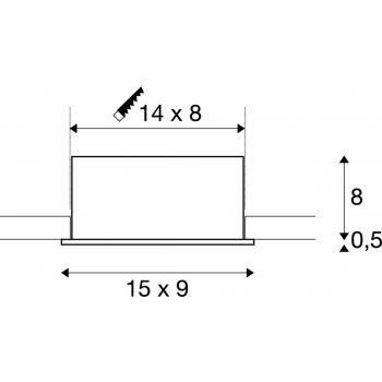  **KADUX 2 LED bl 15W 3000K 