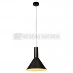  **PHELIA ronde noir E27 23W 