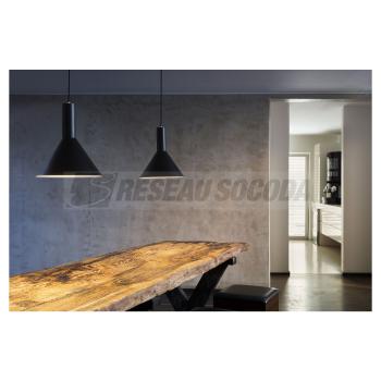  **PHELIA M ronde noir E27 23W 