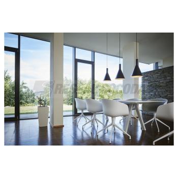  **PHELIA L ronde noir E27 23W 
