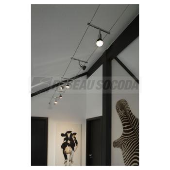  SYROS spot cble tendu chrome 
