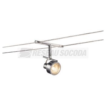  SALUNA spot câble tendu chrome 