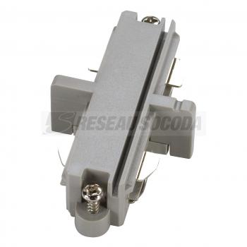  Connecteur droit gris argent 