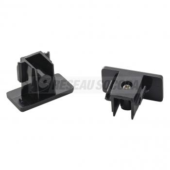  Embouts pr rail 1all noir x2 