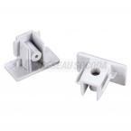  Embouts pr rail 1all blanc x2 