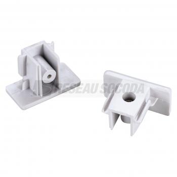  Embouts pr rail 1all blanc x2 