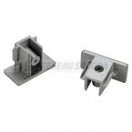  Embouts pr rail 1all gris x2 