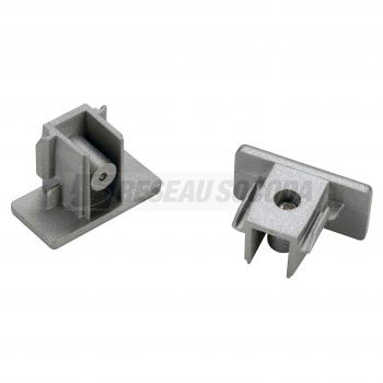  Embouts pr rail 1all gris x2 