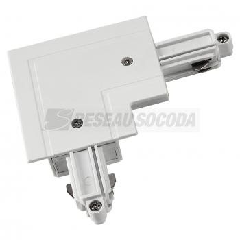  Connecteur 90 blanc terre int 