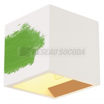  PLASTRA CUBE pltre blanc, G9 