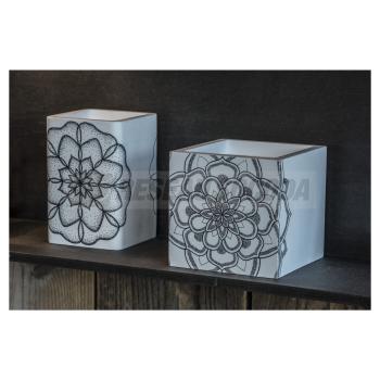  PLASTRA CUBE pltre blanc, G9 