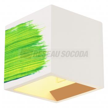  PLASTRA CUBE pltre blanc, G9 
