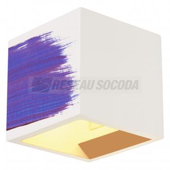 PLASTRA CUBE pltre blanc, G9 