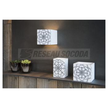  PLASTRA CUBE pltre blanc, G9 