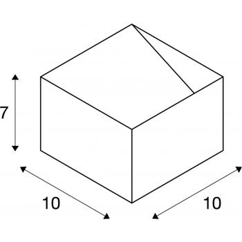  LOGS IN carr blanc 6,7W 3000K 