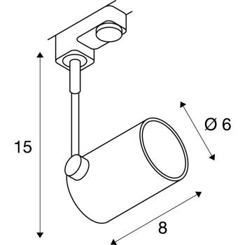  BIMA 1 spot, noir, GU10 
