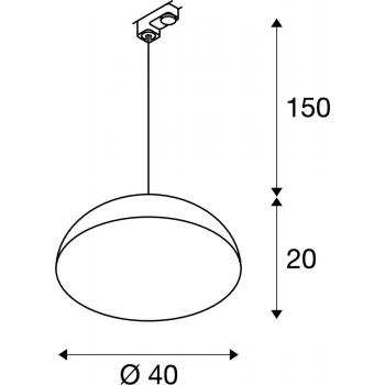  FORCHINI M, 40cm, rond noir/or 