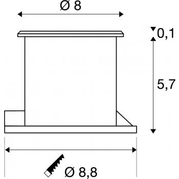  DASAR FLAT 230V LED, rond 