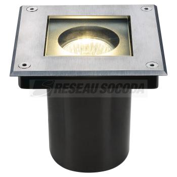  DASAR CARRE GU10, inox 304 