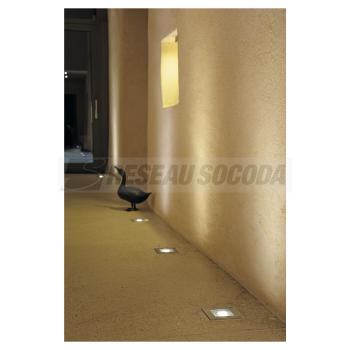  DASAR CARRE GU10, inox 304 