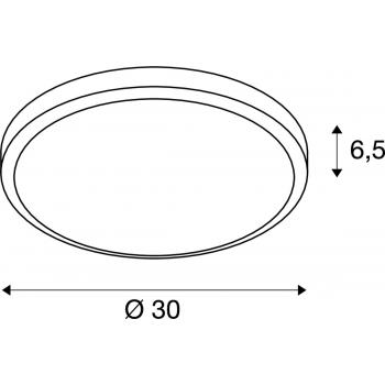  AINOS, rond, anthracite, LED 3 