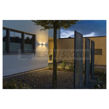  LOGS carre blanc 8W LED 3000K 