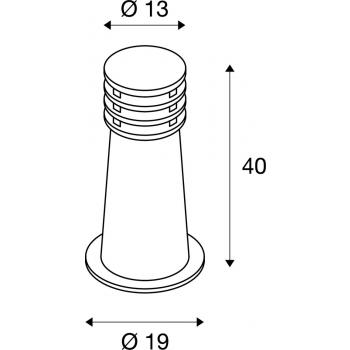  **RUSTY 40 LED ROND 
