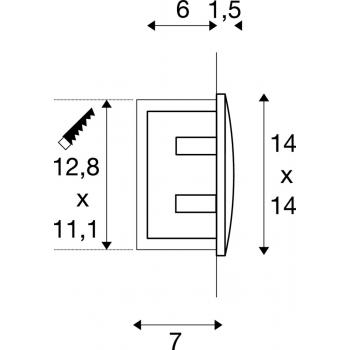  **DOWNUNDER OUT LED L, encastr 