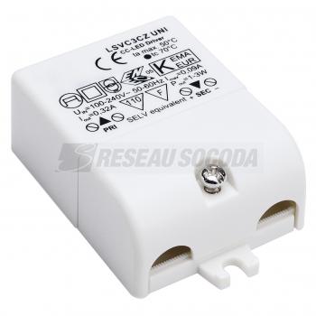  **ALIM LED 3W, 350mA serre-cb 