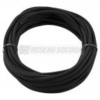  CABLE TEXTILE 10m noir 3 ples 