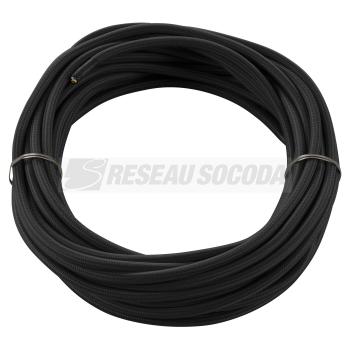  CABLE TEXTILE 10m noir 3 ples 