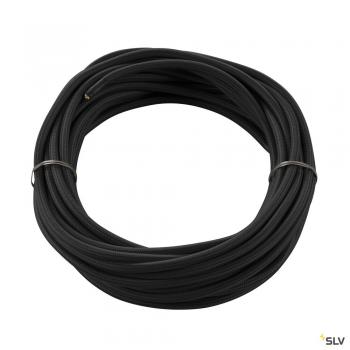  CABLE TEXTILE 10m noir 3 ples 