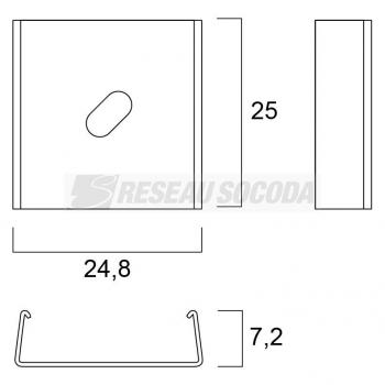  Etrier U7 Encastr (x2) 