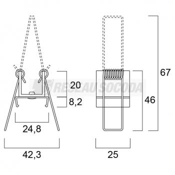  Clips De FIX Encastr 20 (x2) 