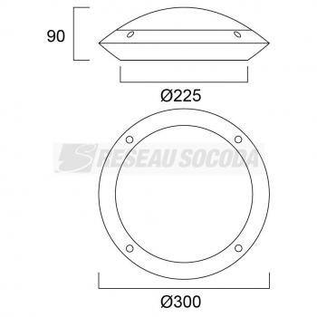  ST SRF IP66 1100LM 840 MW Bla 