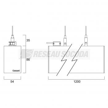  MINI CONT LED 2 KIT D/I 1.2M N 